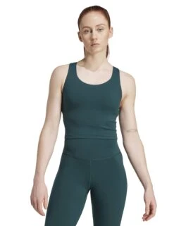 ADIDAS All Me Medium Support Bra Tank Top - Aurora Ivy