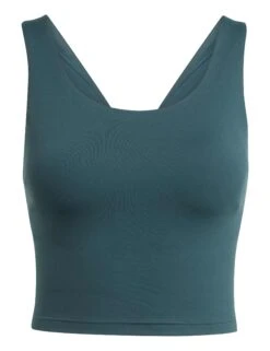 ADIDAS All Me Medium Support Bra Tank Top - Aurora Ivy -The Sports Edit Store adidas all me medium support bra tank top ivy jl5525 6