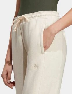 ADIDAS ALL SZN Fleece Joggers - Ecru Tint Melange -The Sports Edit Store adidas all szn fleece joggers ecru tint melange ic6460 5