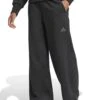 ADIDAS ALL SZN Fleece Loose Wide-Leg Pants - Black -The Sports Edit Store adidas all szn fleece loose wide leg pants black jj1281 1