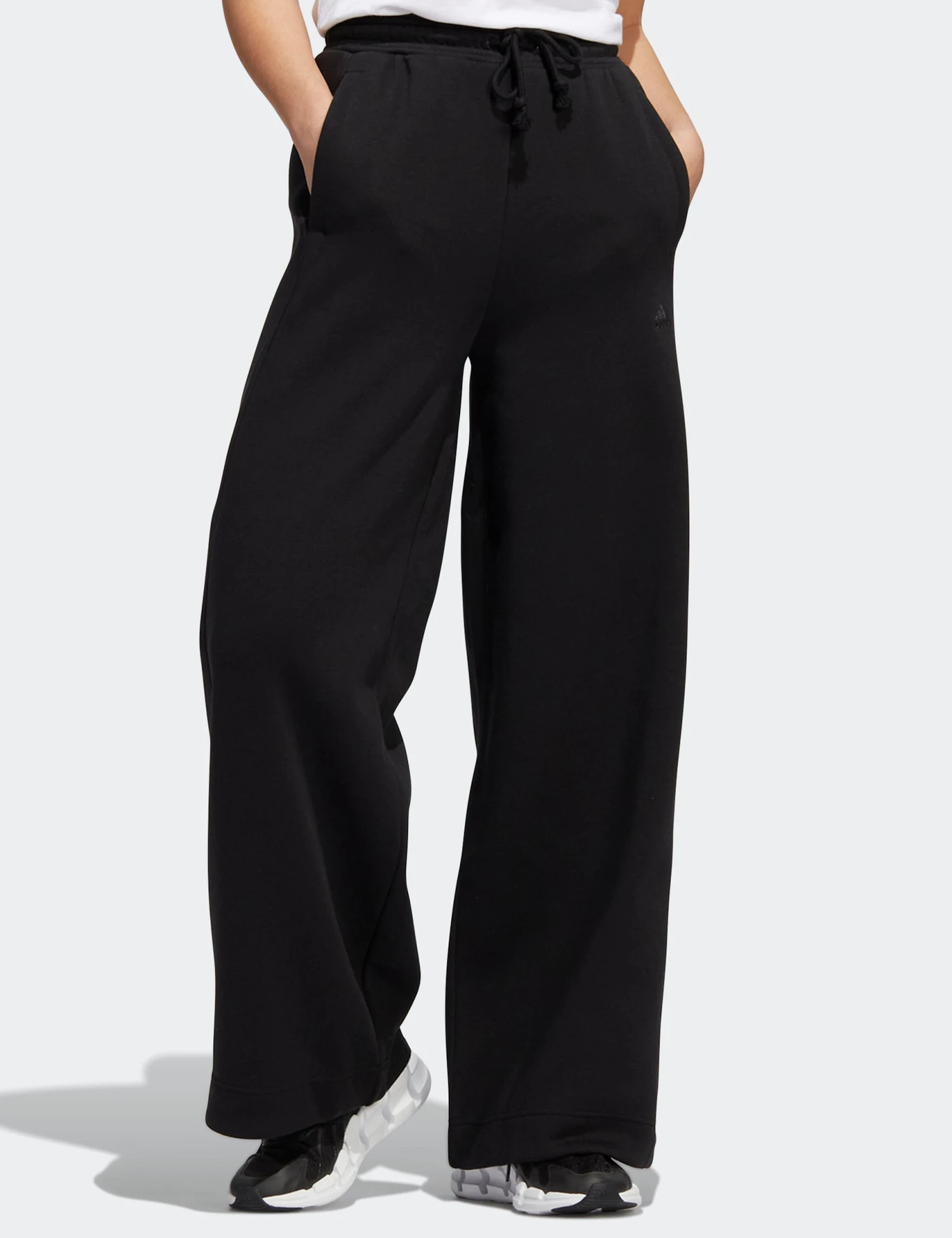 ADIDAS ALL SZN Fleece Wide Joggers - Black 3 ADIDAS ALL SZN Fleece Wide Joggers - Black