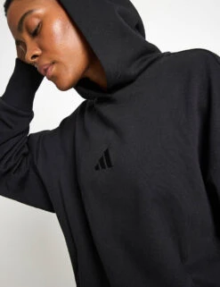 ADIDAS ALL SZN French Terry Loose Hoodie - Black -The Sports Edit Store adidas all szn french terry loose hoodie black iw1026 4