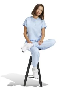 ADIDAS ALL SZN French Terry Loose Joggers - Glow Blue 12 ADIDAS ALL SZN French Terry Loose Joggers - Glow Blue -The Sports Edit Store adidas all szn french terry loose joggers blue jd4723 5