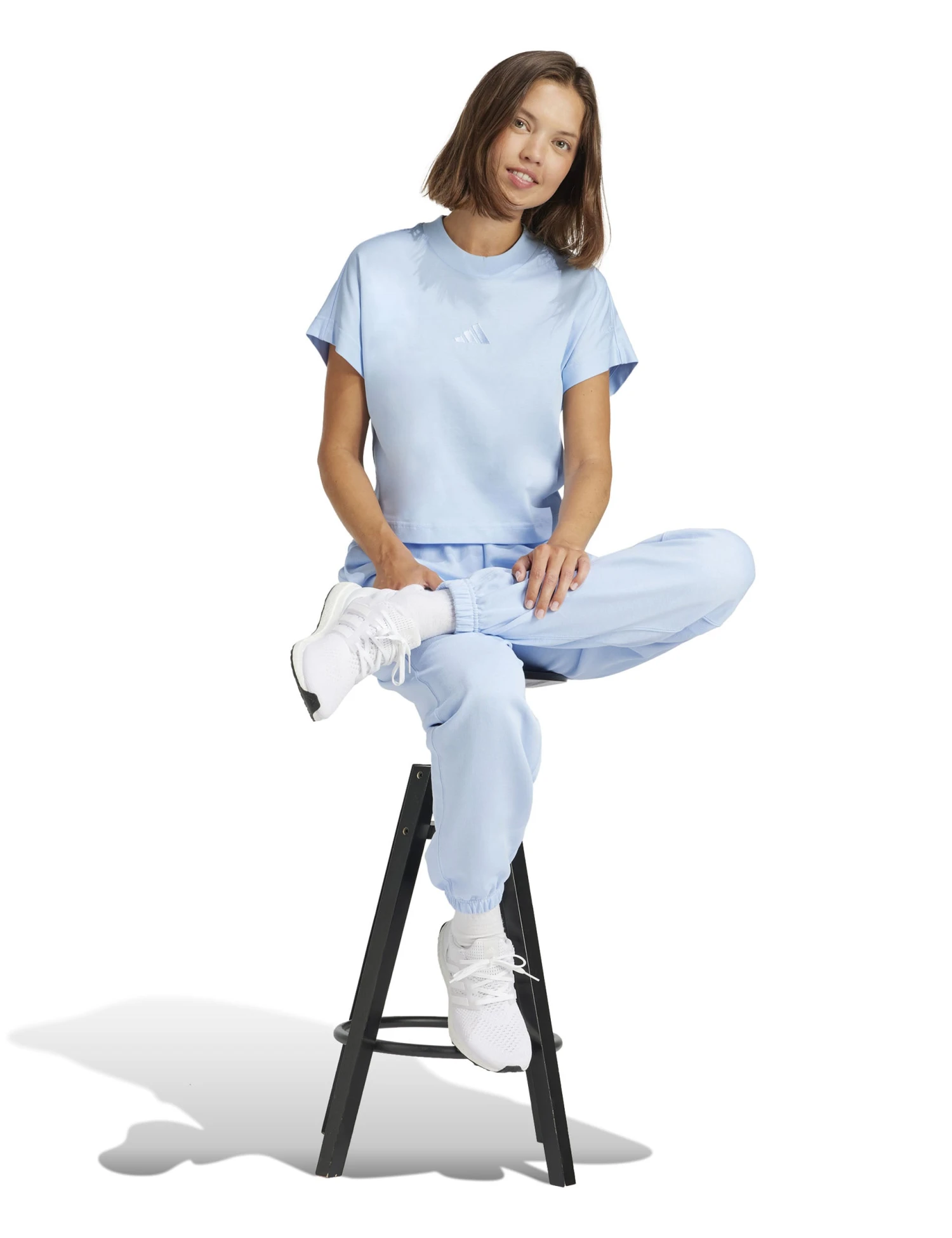 ADIDAS ALL SZN French Terry Loose Joggers - Glow Blue 7 ADIDAS ALL SZN French Terry Loose Joggers - Glow Blue - Image 5