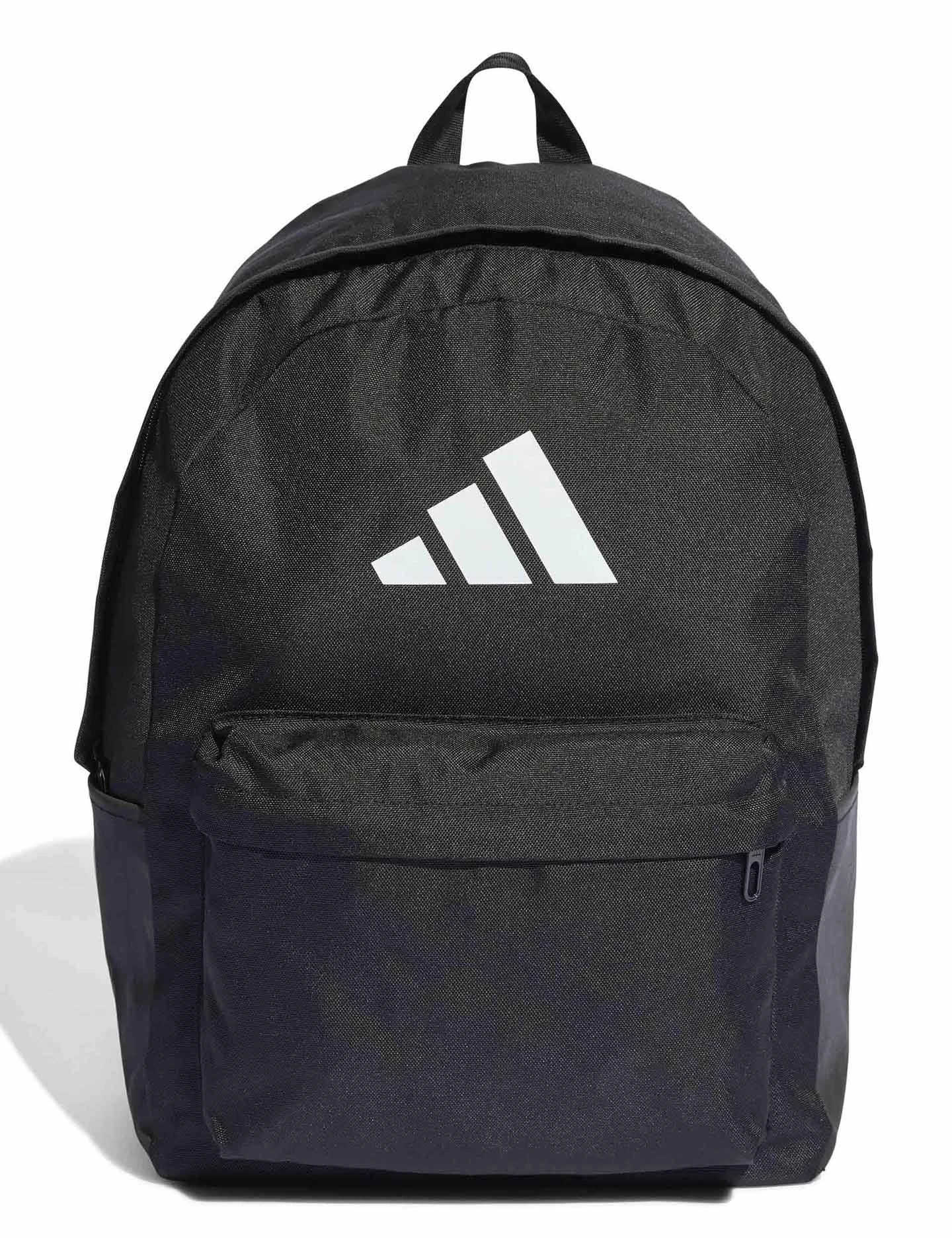 ADIDAS Classic 3 Bar Logo Backpack - Black/White Performance Bag 3 ADIDAS Classic 3 Bar Logo Backpack - Black/White Performance Bag