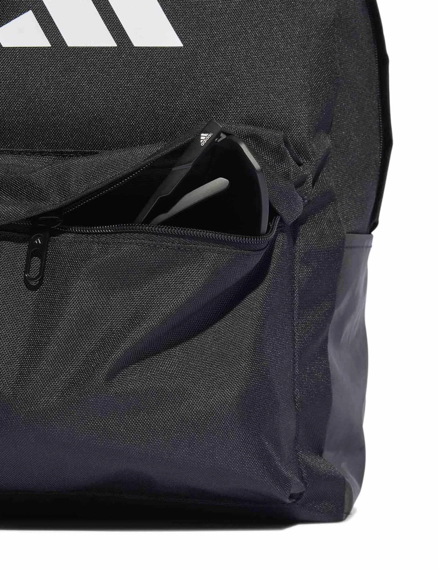 ADIDAS Classic 3 Bar Logo Backpack - Black/White Performance Bag 7 ADIDAS Classic 3 Bar Logo Backpack - Black/White Performance Bag - Image 5