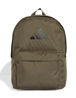 ADIDAS Classic 3 Bar Logo Backpack - Olive Strata/Black