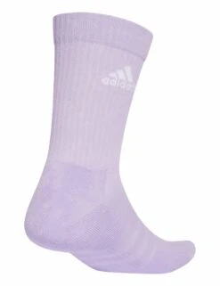 Adidas Cushioned Crew Socks - 3 Pair Pack (Plum/White/Mint) -The Sports Edit Store adidas cushioned crew socks 3 pairs plum white mint jw2740 2