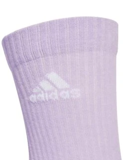 Adidas Cushioned Crew Socks - 3 Pair Pack (Plum/White/Mint) -The Sports Edit Store adidas cushioned crew socks 3 pairs plum white mint jw2740 3