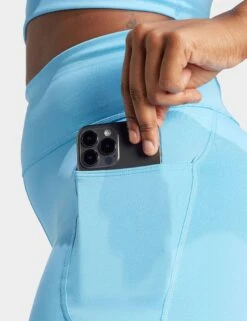 ADIDAS DailyRun 5-Inch Short Leggings - Semi Blue Burst -The Sports Edit Store adidas dailyrun 5 inch short leggings semi blue burst iu1658 4