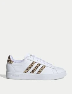 ADIDAS Grand Court 2.0 Shoes - Cloud White/Magic Beige/Matte Gold