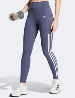 ADIDAS Optime 3-Stripes Full-Length Leggings - Shadow Navy