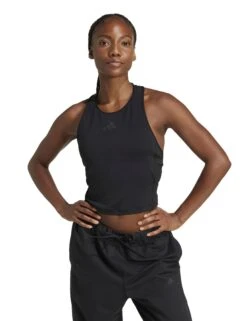 ADIDAS Power 3-Stripes Racerback Bra Tank Top - Black