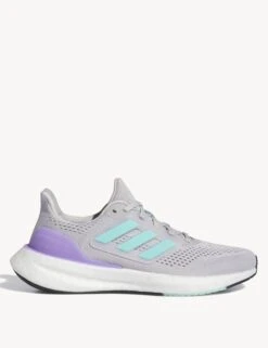 ADIDAS Pureboost 23 Running Shoes - Grey Two/Flash Aqua