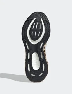 ADIDAS Pureboost 23 Shoes - Core White/Gold Metallic/Shadow Brown 15 ADIDAS Pureboost 23 Shoes - Core White/Gold Metallic/Shadow Brown -The Sports Edit Store adidas pureboost 23 shoes white gold brown if1558 3