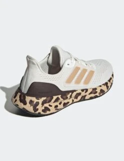 ADIDAS Pureboost 23 Shoes - Core White/Gold Metallic/Shadow Brown 12 ADIDAS Pureboost 23 Shoes - Core White/Gold Metallic/Shadow Brown -The Sports Edit Store adidas pureboost 23 shoes white gold brown if1558 6