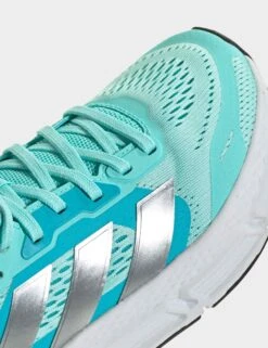 ADIDAS Questar Shoes in Flash Aqua and Silver Metallic -The Sports Edit Store adidas questar shoes aqua silver red if4686 2