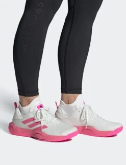 ADIDAS Rapidmove Trainer - Cloud White/Pink Fusion/Lucid Pink -The Sports Edit Store adidas rapidmove trainer white pink if0969 2