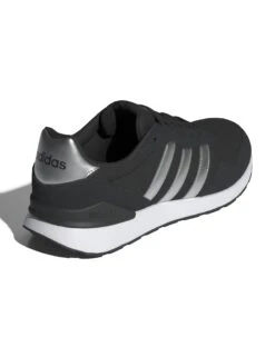 Adidas Run 60S 4.0 Lifestyle Trainers - Core Black/Silver Metallic -The Sports Edit Store adidas run 60s 4 0 shoes black silver white jr6626 3