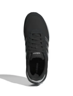 Adidas Run 60S 4.0 Lifestyle Trainers - Core Black/Silver Metallic -The Sports Edit Store adidas run 60s 4 0 shoes black silver white jr6626 5