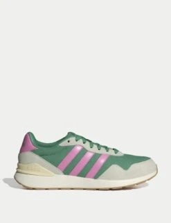 ADIDAS Run 60S 4.0 Shoes - Semi Court Green/Bliss Pink/Warm Vanilla