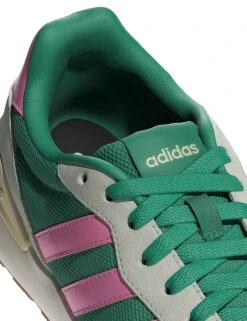 ADIDAS Run 60S 4.0 Shoes - Semi Court Green/Bliss Pink/Warm Vanilla 16 ADIDAS Run 60S 4.0 Shoes - Semi Court Green/Bliss Pink/Warm Vanilla -The Sports Edit Store adidas run 60s 4 0 shoes green pink vanilla jr6631 3