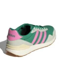 ADIDAS Run 60S 4.0 Shoes - Semi Court Green/Bliss Pink/Warm Vanilla 12 ADIDAS Run 60S 4.0 Shoes - Semi Court Green/Bliss Pink/Warm Vanilla -The Sports Edit Store adidas run 60s 4 0 shoes green pink vanilla jr6631 4