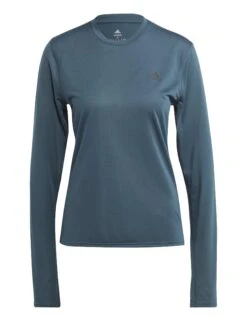 ADIDAS Run Icons Running Long-Sleeve Top - Arctic Night -The Sports Edit Store adidas run icons running long sleeve top arctic HY6955 2