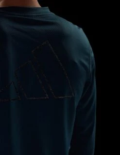 ADIDAS Run Icons Running Long-Sleeve Top - Arctic Night -The Sports Edit Store adidas run icons running long sleeve top arctic HY6955 3