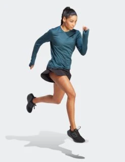 ADIDAS Run Icons Running Long-Sleeve Top - Arctic Night -The Sports Edit Store adidas run icons running long sleeve top arctic HY6955 5