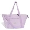 ADIDAS Sport Bag - Powder Plum/Silver Metallic -The Sports Edit Store adidas sport bag powder plum silver metallic jm2738 1