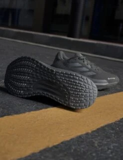 ADIDAS Supernova GORE-TEX Running Shoes - Core Black/Iron Metallic -The Sports Edit Store adidas supernova gore tex shoes black iron id6304 2