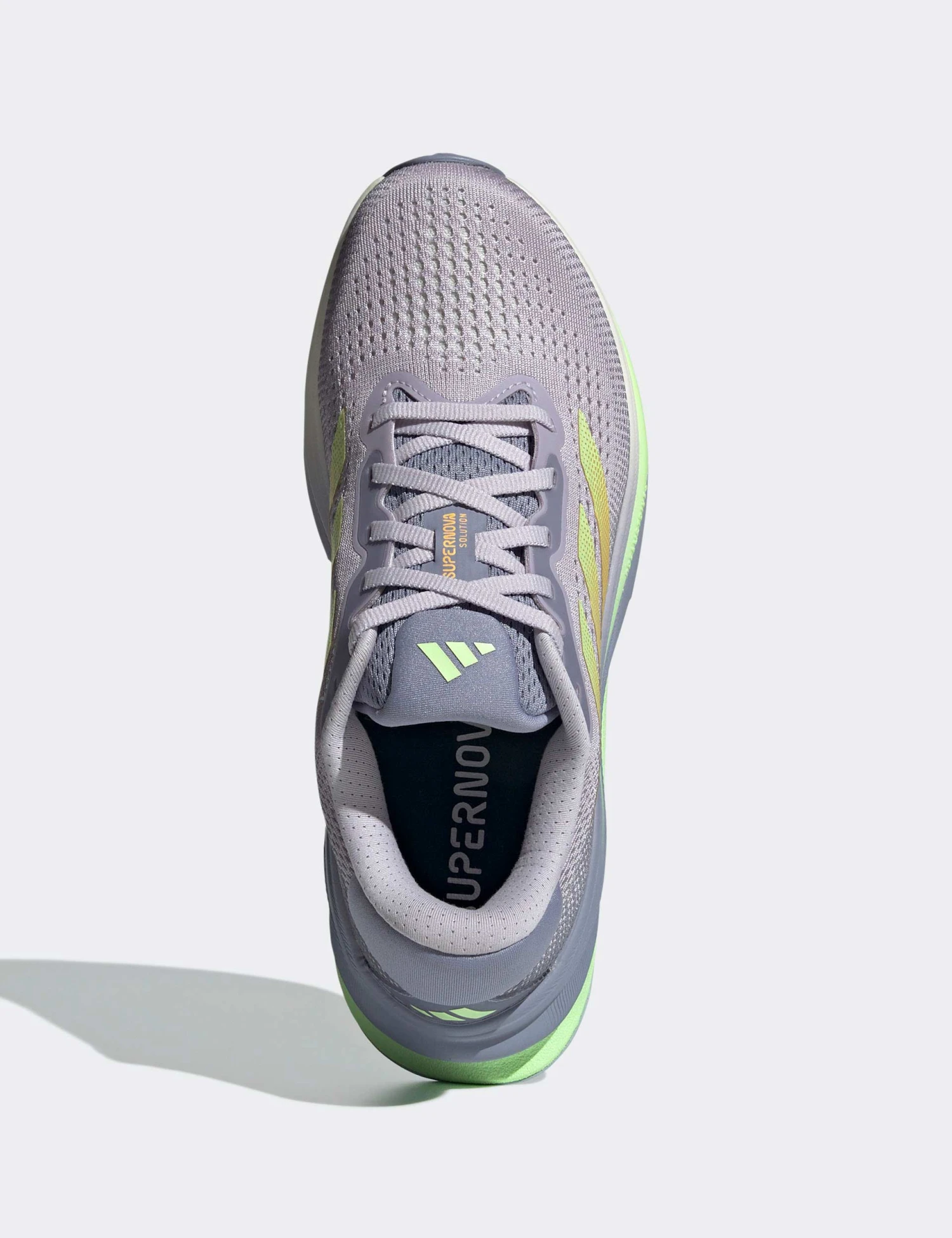 ADIDAS Supernova Solution Shoes - Silver Dawn/Spark/Green Spark 7 ADIDAS Supernova Solution Shoes - Silver Dawn/Spark/Green Spark - Image 5