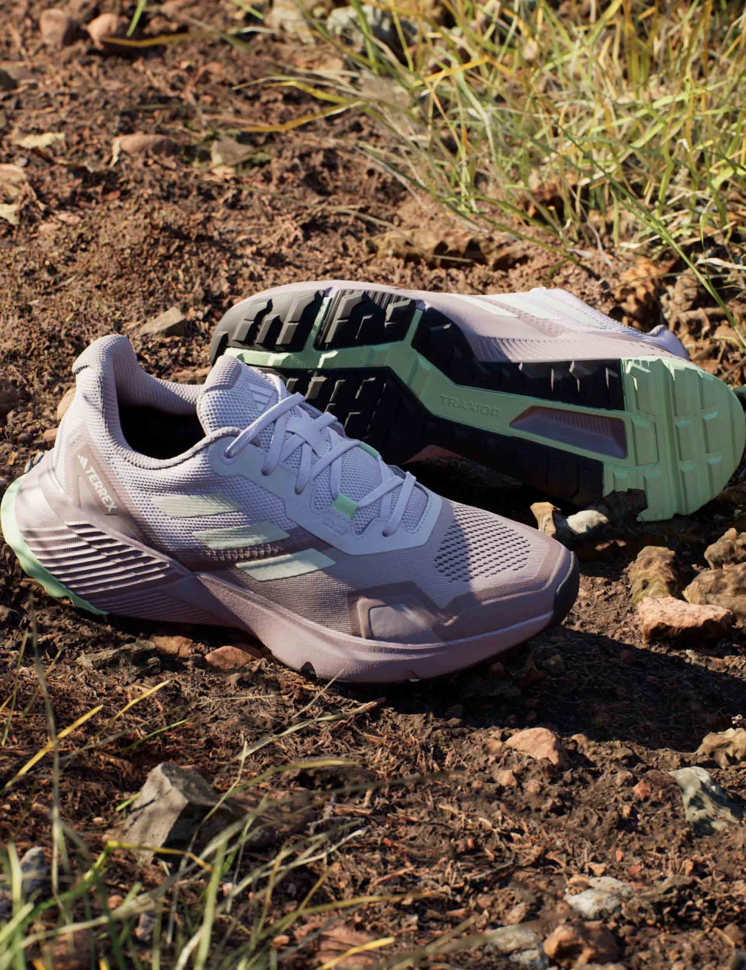 ADIDAS Terrex Soulstride Trail Running Shoes - Preloved Fig/Crystal Jade 10 ADIDAS Terrex Soulstride Trail Running Shoes - Preloved Fig/Crystal Jade - Image 8