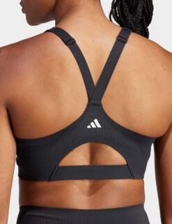 ADIDAS TLRD Impact Luxe High-Support Zip Bra - Black -The Sports Edit Store adidas tlrd impact luxe high support zip bra black 1 il2911 3