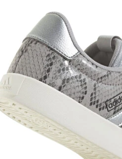 ADIDAS VL Court 3.0 Shoes - Grey Two/Silver Metallic/Off White -The Sports Edit Store adidas vl court 3 0 shoes grey silver white jr8669 4