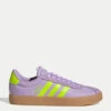ADIDAS VL Court 3.0 Shoes in Powder Plum/Solar Slime/Lucid Lemon -The Sports Edit Store adidas vl court 3 0 shoes plum slime lemon js2058 1