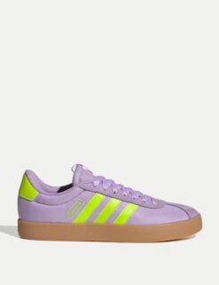 ADIDAS VL Court 3.0 Shoes in Powder Plum/Solar Slime/Lucid Lemon