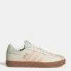 ADIDAS VL Court 3.0 Shoes - Wonder White/Powder Coral/Linen Green -The Sports Edit Store adidas vl court 3 0 shoes white coral green jp5348 2