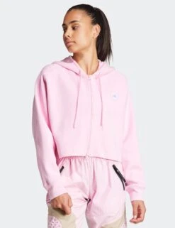 Cropped Hoodie - True Pink