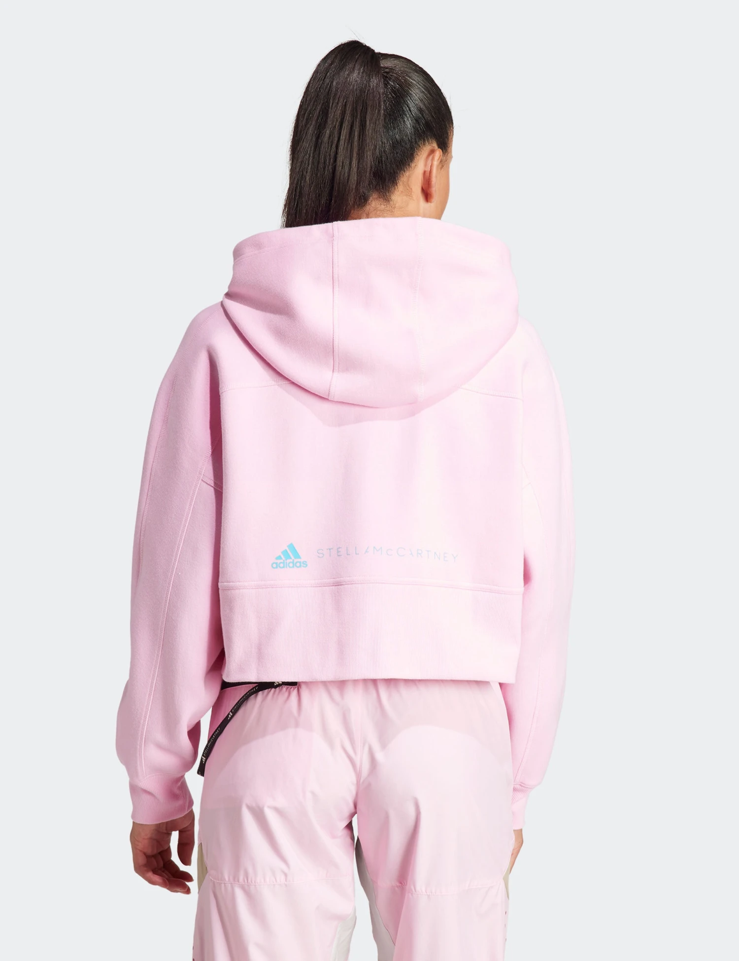 Cropped Hoodie - True Pink 4 Cropped Hoodie - True Pink - Image 2