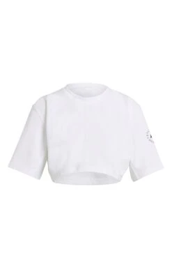 Future Playground Crop Top - White -The Sports Edit Store adidas x stella mccartney future playground crop top white GL7339 5