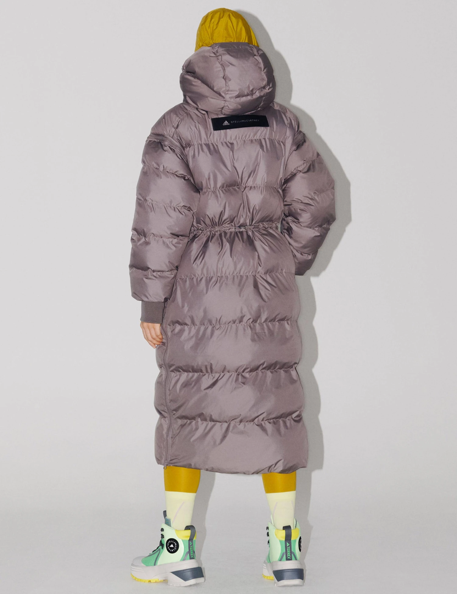 Long Padded Jacket - Brown 5 Long Padded Jacket - Brown - Image 3