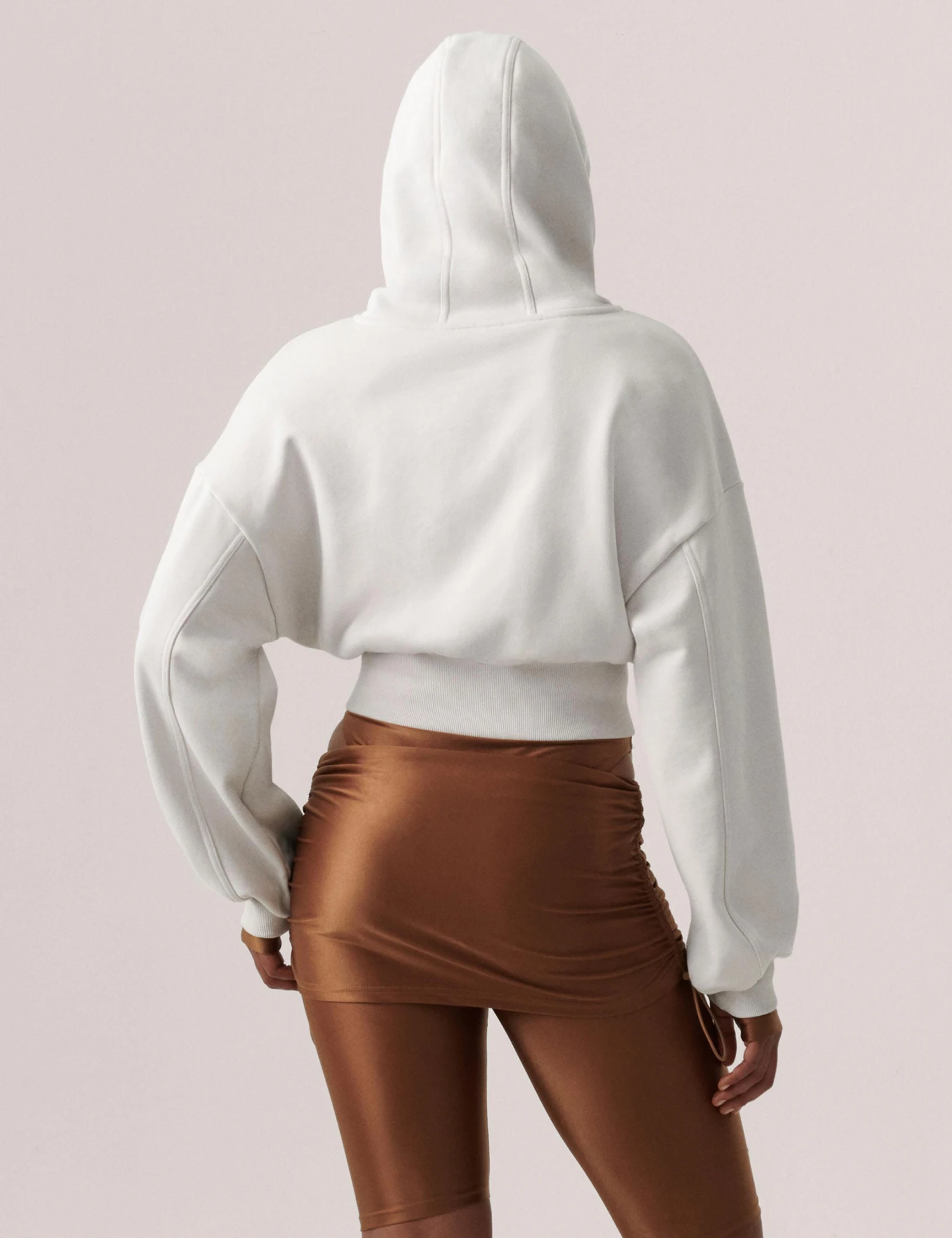 Sportswear Cropped Hoodie - Chalk Pearl 4 Sportswear Cropped Hoodie - Chalk Pearl - Image 2