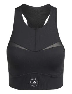Training Crop Top - Black -The Sports Edit Store adidas x stella mccartney training crop top black IB5528 2