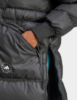 TrueNature Long Padded Jacket - Black -The Sports Edit Store adidas x stella mccartney truenature long padded jacket black hz9130 4