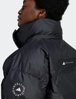 TrueNature Short Padded Winter Jacket - Black -The Sports Edit Store adidas x stella mccartney truenature short padded winter jacket black il9613 3