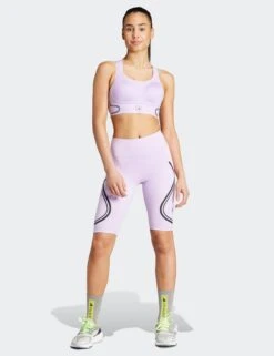 TruePace High Support Sports Bra - Purple Glow -The Sports Edit Store adidas x stella mccartney truepace high support sports bra purple glow II3229 3