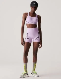 TruePace High Support Sports Bra - Purple Glow -The Sports Edit Store adidas x stella mccartney truepace high support sports bra purple glow II3229 4