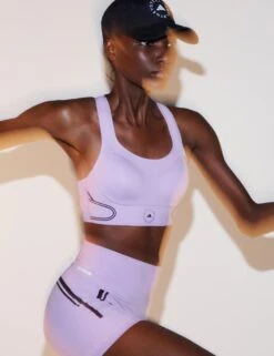 TruePace High Support Sports Bra - Purple Glow -The Sports Edit Store adidas x stella mccartney truepace high support sports bra purple glow II3229 5